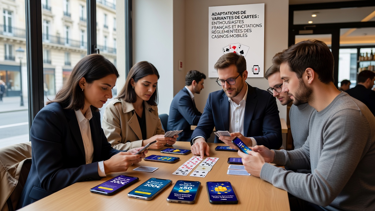 Mobile live dealer sessions showing card variant adaptations under French regulations