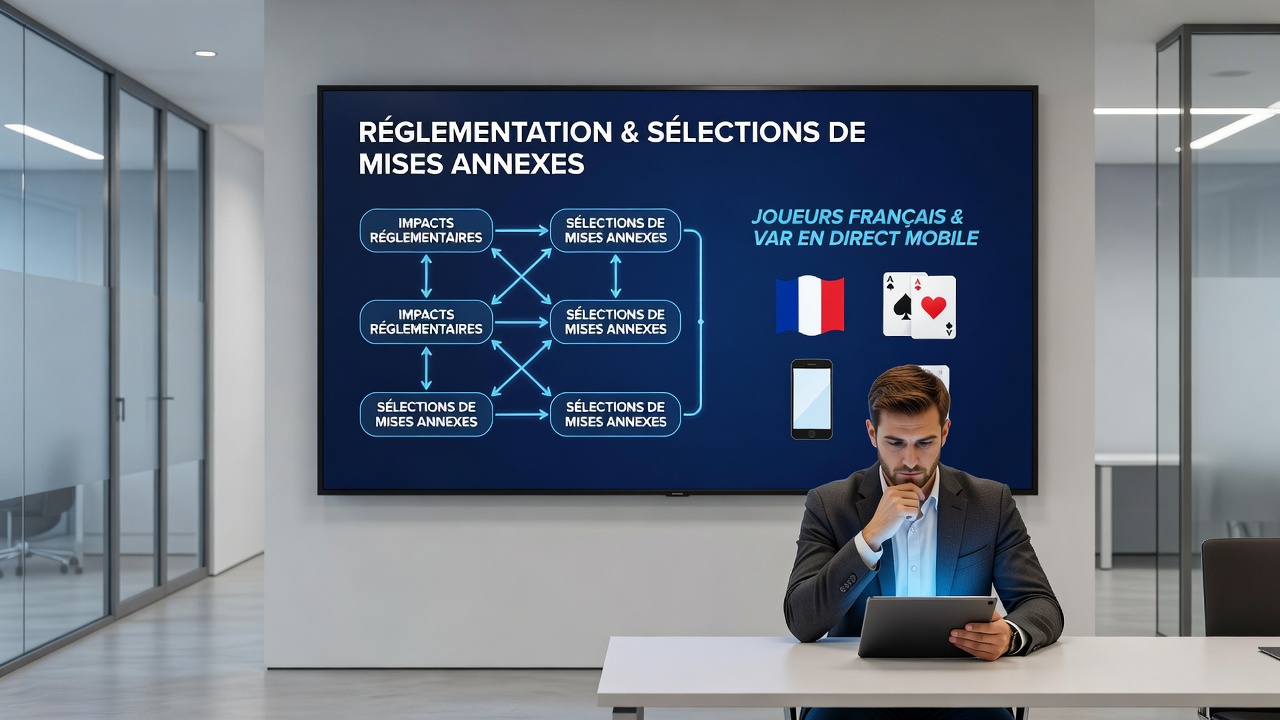 Mobile interface showing filtered side bet options for French users in live dealer card games